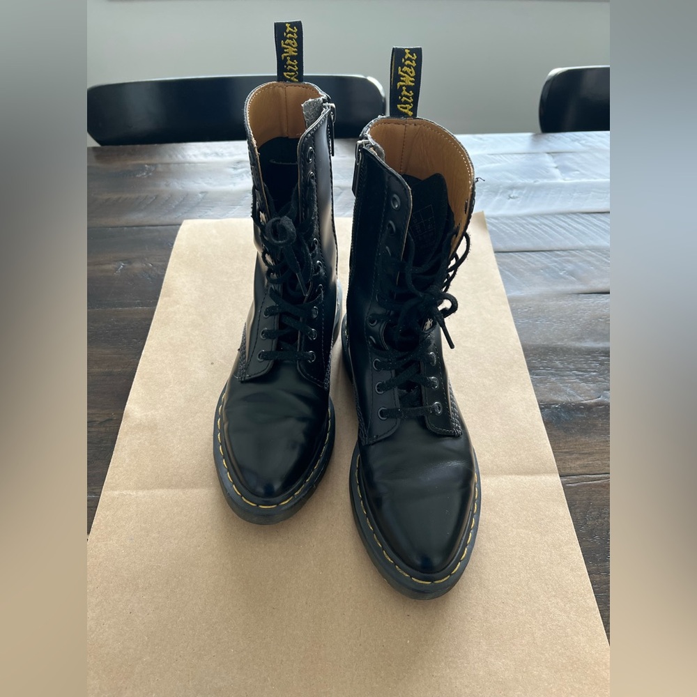 Dr. Martens Black Leather Lace-Up Killshot Boots